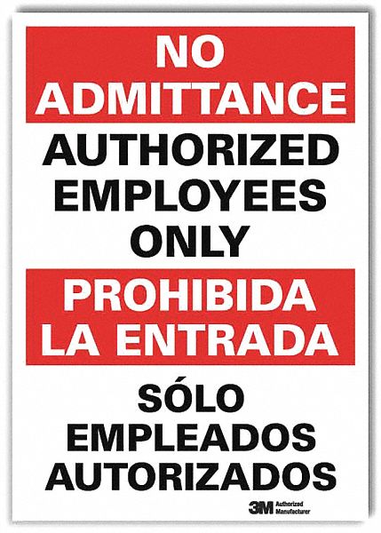 Safety Sign 10inx7in Reflective Sheeting