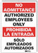 Safety Sign 10inx7in Reflective Sheeting