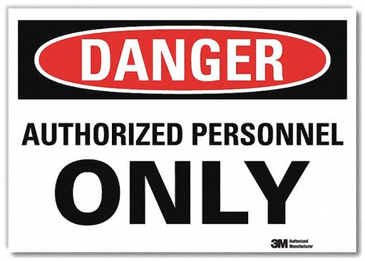 Danger Sign 7inx10in Reflective Sheeting