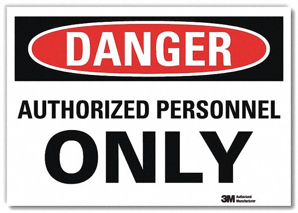 Danger Sign 10inx14in Reflctv Sheeting