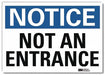 Notice Sign 5inx7in Reflective Sheeting