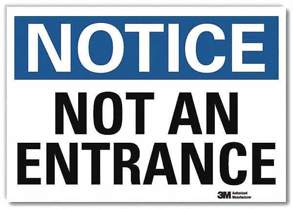 Notice Sign 5inx7in Reflective Sheeting