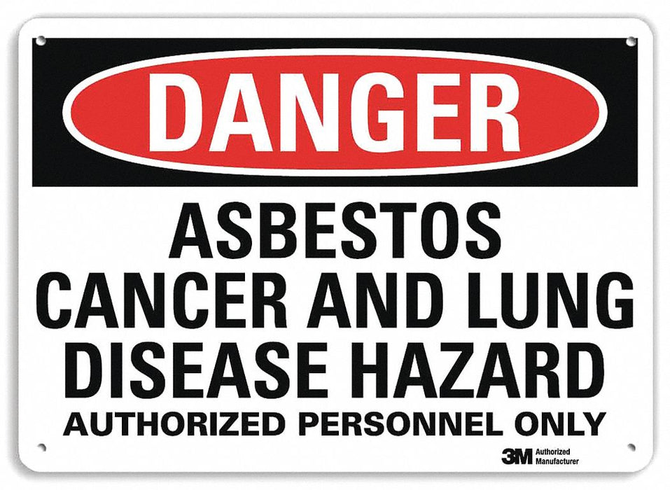 Danger Sign 7 in x 10 in Aluminum