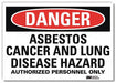 Danger Sign 5inx7in Reflective Sheeting