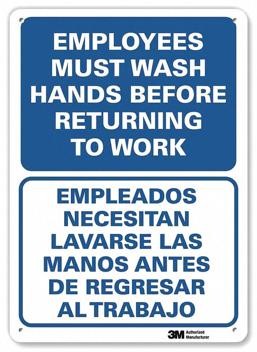 Notice Sign 14 in x 10 in Aluminum