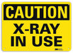 Caution Sign 7 in x 10 in Aluminum