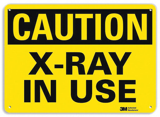 Caution Sign 10 in x 14 in Plastic