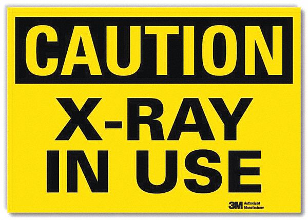 Caution Sign 5inx7in Reflective Sheeting
