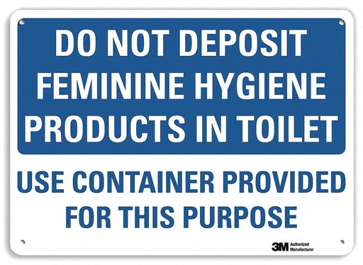 Notice Sign 7 in x 10 in Plastic