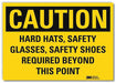 Caution Sign 10in x 14in Rflct Sheeting