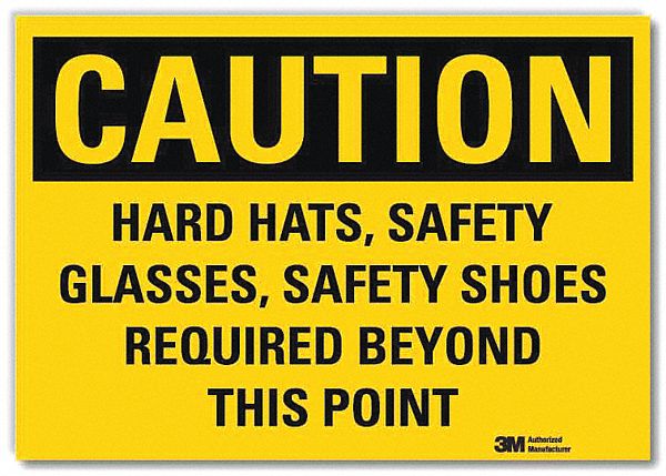 Caution Sign 10in x 14in Rflct Sheeting