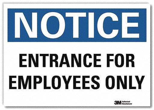 Notice Sign 10inx14in Reflctv Sheeting