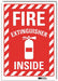 Fire Extinguisher Sign 10x7in Rflctive