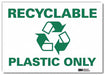 Recycling Sign 7x10in Rflctive Sheeting