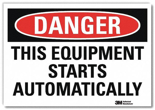 Danger Sign 10 in x 14 in Rflct Sheeting