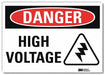 Danger Sign 10inx14in Reflctv Sheeting