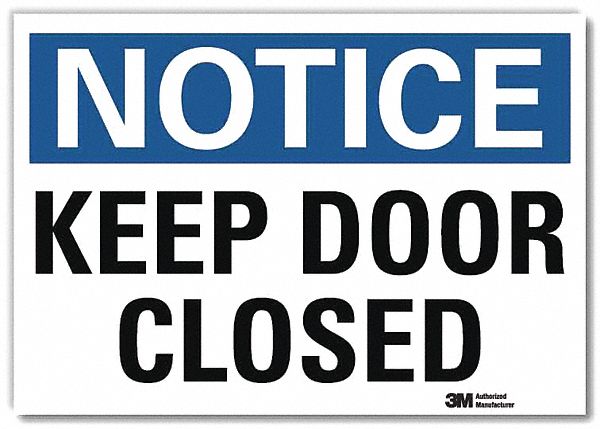 Notice Sign 7inx10in Reflective Sheeting