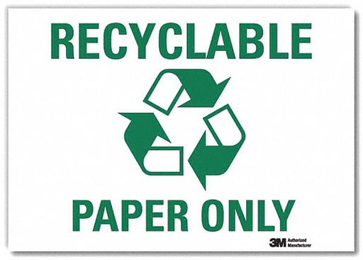 Recycling Sign 7x10in Rflctive Sheeting