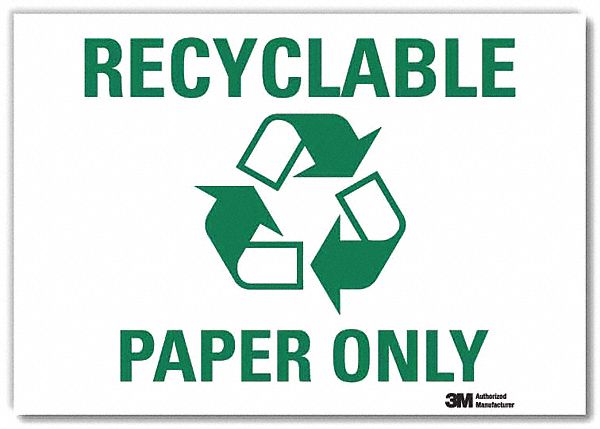 Recycling Sign 7x10in Rflctive Sheeting