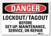 Danger Sign 7inx10in Reflective Sheeting