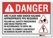 Danger Sign 7inx10in Reflective Sheeting