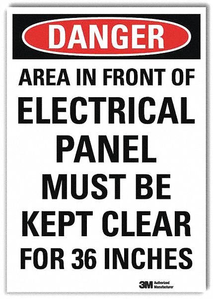 Danger Sign 14inx10in Reflctv Sheeting
