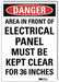 Danger Sign 14inx10in Reflctv Sheeting