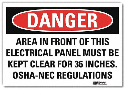 Danger Sign 7inx10in Reflective Sheeting