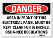 Danger Sign 10inx14in Reflctv Sheeting