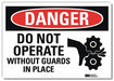 Danger Sign 7inx10in Reflective Sheeting