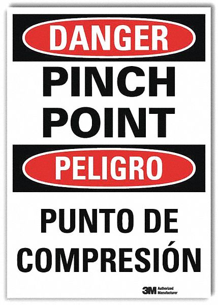 Danger Sign 14inx10in Reflctv Sheeting