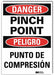 Danger Sign 14inx10in Reflctv Sheeting
