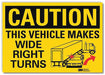 Rflctv Traffic Safety Label 7x10in Plstc