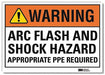 Warning Sign 7inx10in Reflctv Sheeting