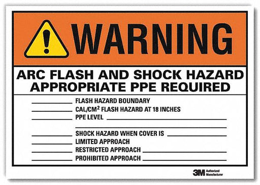 Warning Sign 7inx10in Reflctv Sheeting