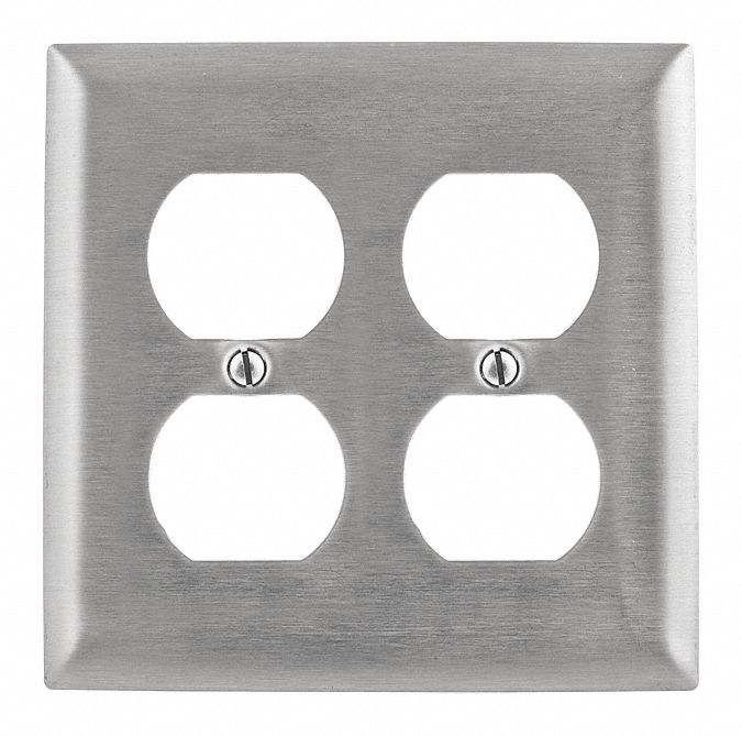 Wall Plate Covers Jumbo Ss 2 Gang