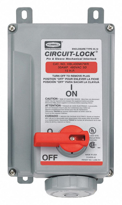 Lockin Plug 30A 3Ph 480 V