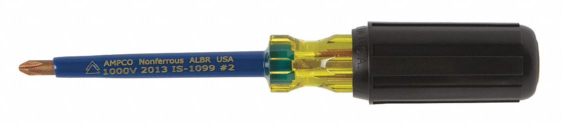 InsulNonSprkScrDrv Phillips #2 Black Rnd