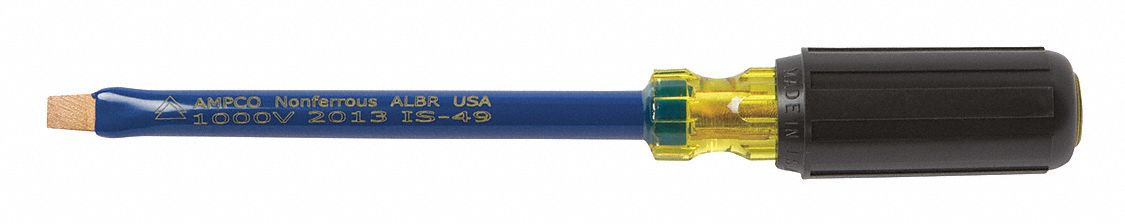 NonSprkInsulScrDrv Slt 5/16in Blc Round