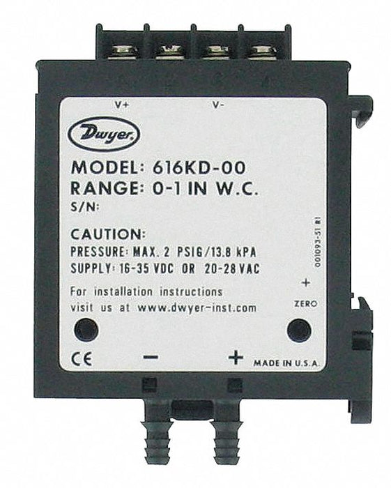 Differential Transmitter 0 to 15 in wc