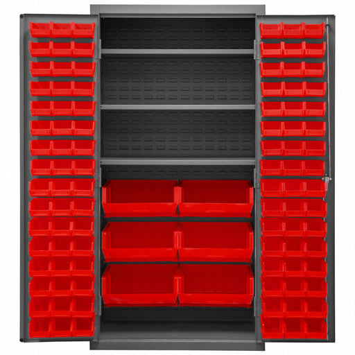 K4918 Bin Cabinet 72 x36 x24 Gray 102RedBns