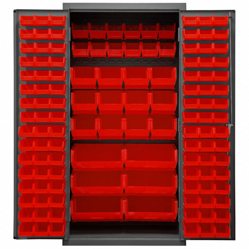 K4899 Bin Cabinet 72 x36 x24 Gray 126RedBns