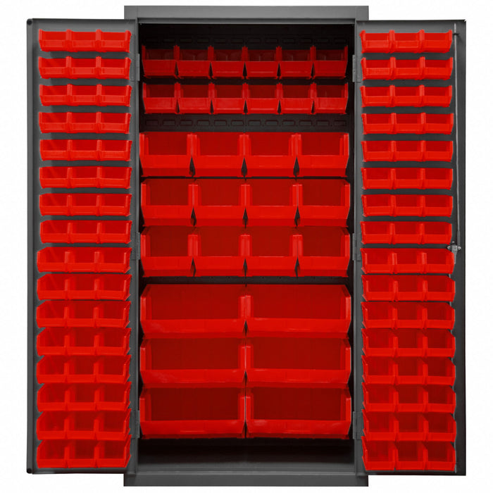 K4899 Bin Cabinet 72 x36 x24 Gray 126RedBns