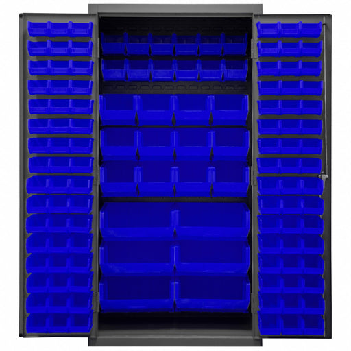 K4899 Bin Cabinet 72 x36 x24 Gray 126BlueBns