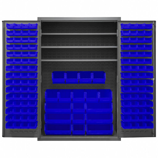 K4919 Bin Cabinet 72 x48 x24 Gray 138BlueBns