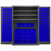 K4919 Bin Cabinet 72 x48 x24 Gray 138BlueBns
