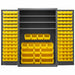 K4919 Bin Cabinet 72 x48 x24 Gray 138YlwBns