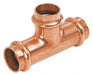 Tee Copper Press-fit 2  1 1/2  3/4 