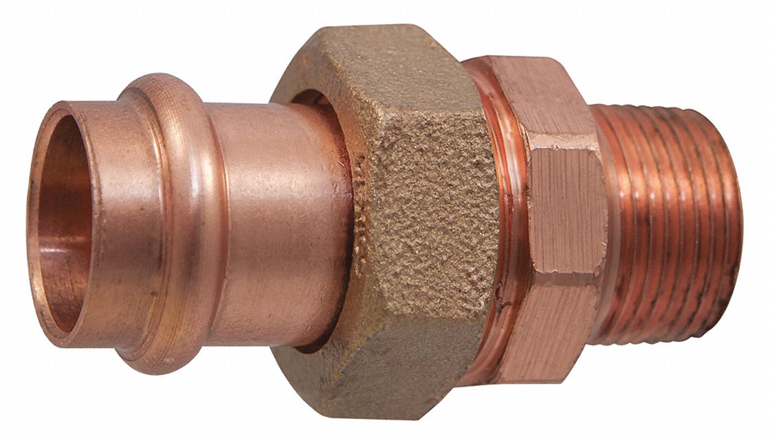 Strt Copper Press-fit11/4 MNPT11/4 