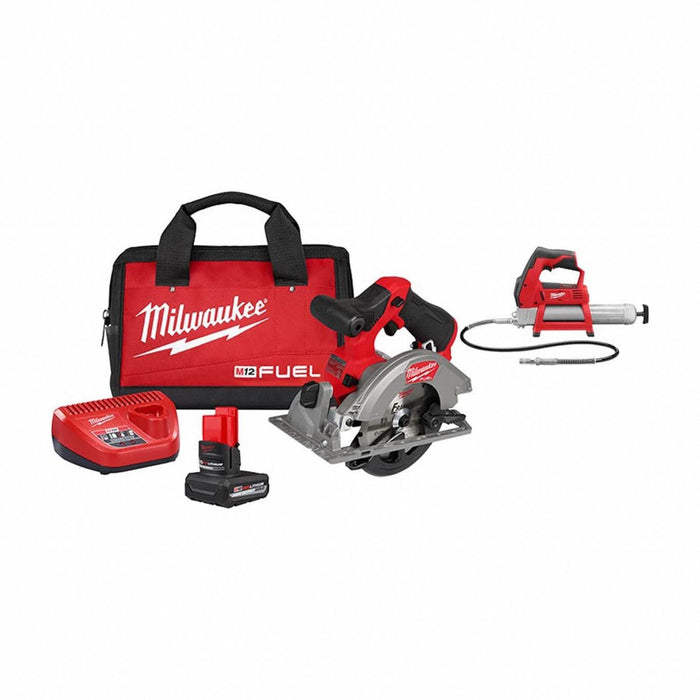 M12 FUEL Circular Saw Kit+M12 Grease Gun